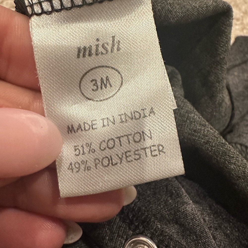 DENNY’s Clothing- MISH Charcoal Gray Dunk It Kids One Piece - Picture 8 of 9
